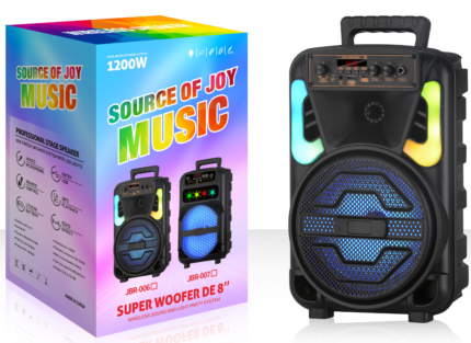NDR Partyspeaker outdoor with pull rod speaker brand JBR-006  8  inch 10W  NDR AUDIO NDR SPEAKER