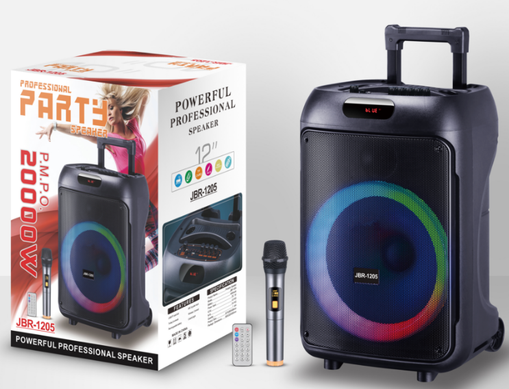 JBR-1205 12“ NDR Partyspeaker outdoor speaker with pull rod brand JBR-1205 12 inch 20W NDR AUDIO NDR SPEAKER - Image 1