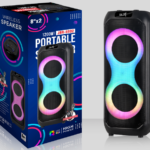 NDR Partyspeaker outdoor  speaker with  pull rod  brand   JBR-8802    2*8 inch  40W  NDR AUDIO NDR SPEAKER