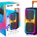 NDR Partyspeaker outdoor with pull rod  NDR-1097  2*8inch 40W NDR AUDIO NDR SPEAKER