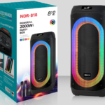 NDR Partyspeaker outdoor  speaker with  pull rod   NDR-818  2*8  inch  60W  NDR AUDIO NDR SPEAKER