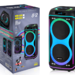 NDR Partyspeaker outdoor  speaker with  pull rod   NDR-820  2*8  inch  40W  NDR AUDIO NDR SPEAKER